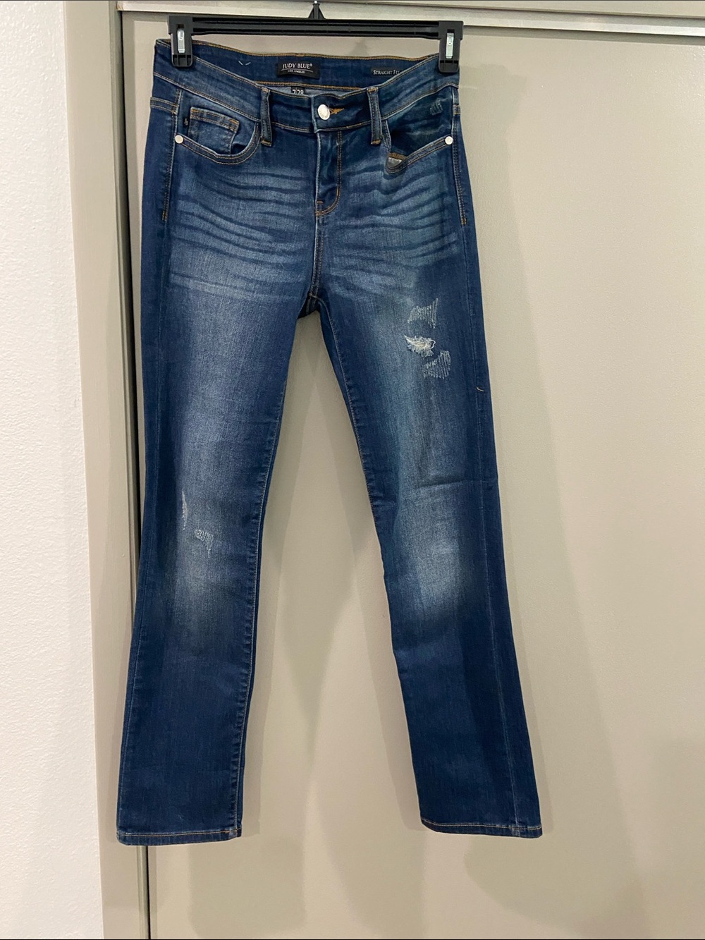 Judy Blue Women's Straight Leg Jeans - Dark Wash Blue